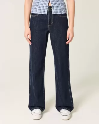 Baggy jeans met hoge taille