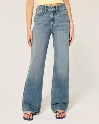 Baggy jeans met hoge taille Baggy jeans met hoge taille