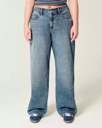 Baggy jeans met hoge taille