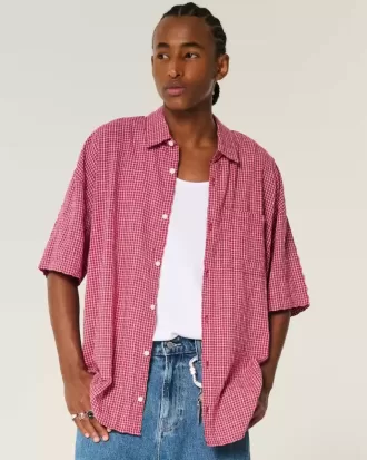 baggy shirt met korte mouwen 2 3 330x413 - Baggy shirt met korte mouwen