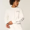 Boxy gelaagd thermisch grafisch shirt Boxy gelaagd thermisch grafisch shirt