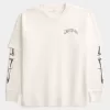 Boxy gelaagd thermisch grafisch shirt Boxy gelaagd thermisch grafisch shirt
