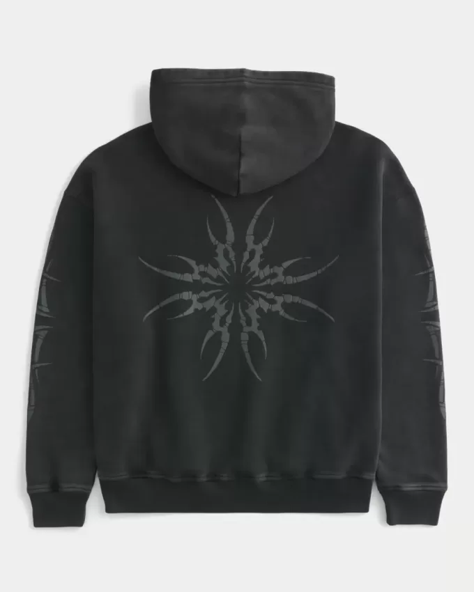 Boxy Grafische Hoodie Boxy Grafische Hoodie