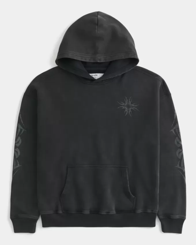Boxy Grafische Hoodie Boxy Grafische Hoodie