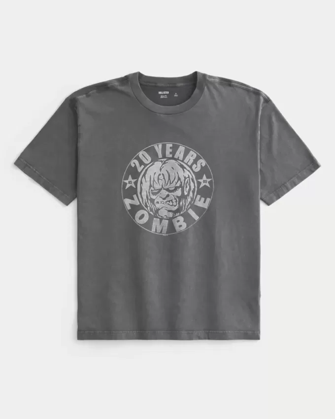 Boxy Rob Zombie Grafisch T-shirt Boxy Rob Zombie Grafisch T-shirt