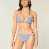 Cheeky bikinibroekje met haak-stijl rand en dubbele bandjes