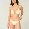 Cheeky bikinibroekje met haak-stijl rand en dubbele bandjes Cheeky bikinibroekje met haak-stijl rand en dubbele bandjes