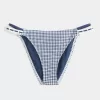 Cheeky bikinibroekje met haak-stijl rand en dubbele bandjes