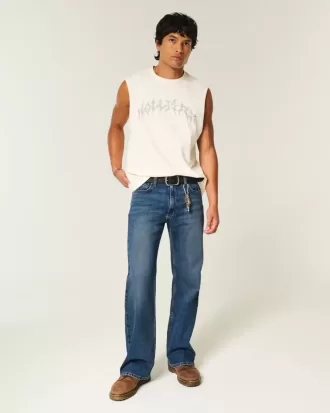 Donkere, relaxte bootcut jeans Donkere, relaxte bootcut jeans