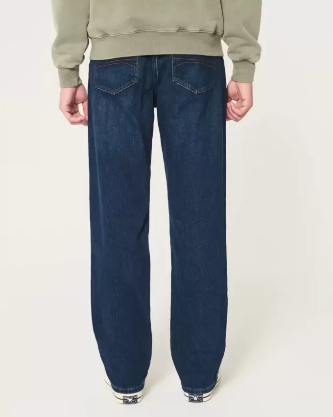Donkere wassing losse jeans Donkere wassing losse jeans