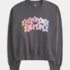 Eenvoudig logo-grafisch sweatshirt met ronde hals Eenvoudig logo-grafisch sweatshirt met ronde hals