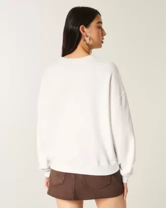 Eenvoudig New York Gitaar Studded Grafisch Sweatshirt Eenvoudig New York Gitaar Studded Grafisch Sweatshirt