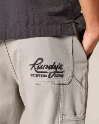 Geborduurde losse schildersjeans Geborduurde losse schildersjeans