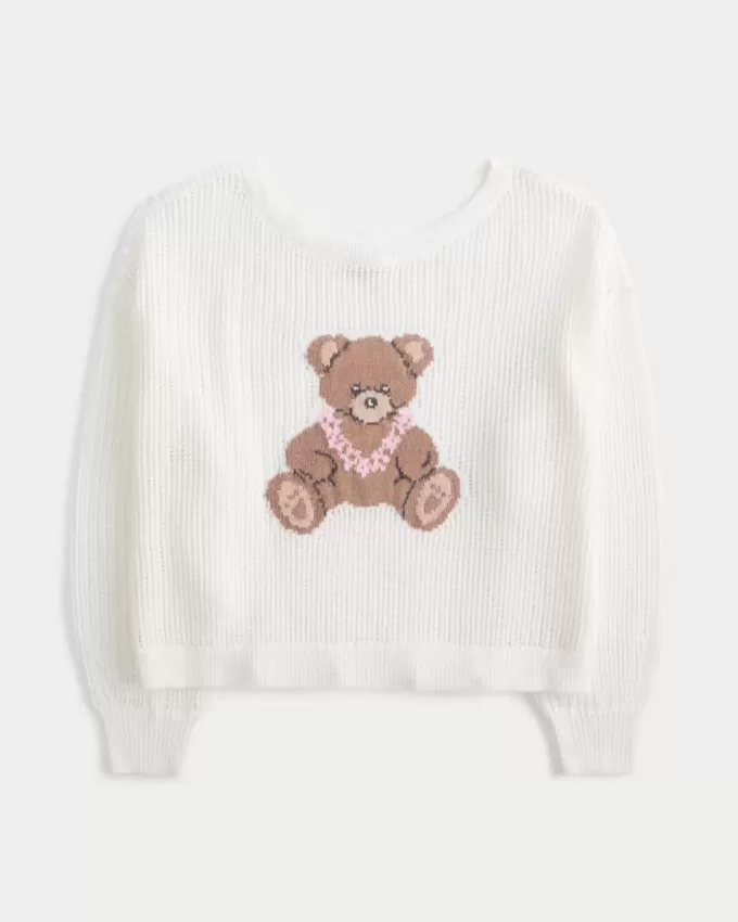 Gemakkelijk te naaien grafische slouchy crew trui Gemakkelijk te naaien grafische slouchy crew trui