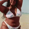 Gemengde hoog uitgesneden Cheeky Bikinibroek in Haakstijl Gemengde hoog uitgesneden Cheeky Bikinibroek in Haakstijl