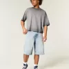 Gewassen baggy cropped T-shirt Gewassen baggy cropped T-shirt