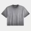 Gewassen baggy cropped T-shirt Gewassen baggy cropped T-shirt