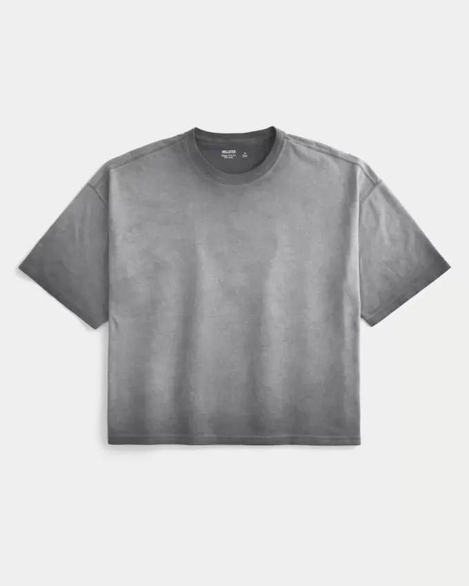 Gewassen baggy cropped T-shirt Gewassen baggy cropped T-shirt