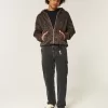 Gewassen zwarte losse schildersjeans Gewassen zwarte losse schildersjeans