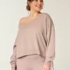 Gezellige off-shoulder trui met strik van Gilly Hicks