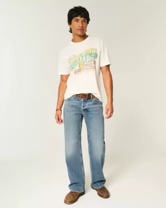 Hermosa Medium Wash Relaxed Bootcut Jeans Hermosa Medium Wash Relaxed Bootcut Jeans