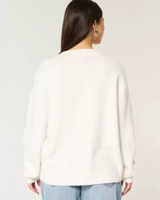 Hollister Comfy Cloud Amerikaanse vlag grafische crew trui Hollister Comfy Cloud Amerikaanse vlag grafische crew trui