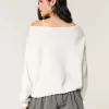 Hollister Comfy Cloud Easy Off-the-Shoulder Trui met Hertenmotief Hollister Comfy Cloud Easy Off-the-Shoulder Trui met Hertenmotief