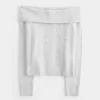 Hollister Comfy Cloud Stitchy Off-the-Shoulder Trui Hollister Comfy Cloud Stitchy Off-the-Shoulder Trui