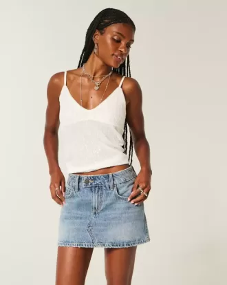 Lage denim minirok Lage denim minirok