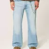 Licht gewassen relaxte bootcut jeans Licht gewassen relaxte bootcut jeans
