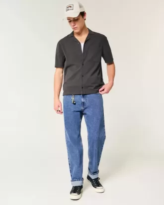 Losse jeans met medium wassing Losse jeans met medium wassing