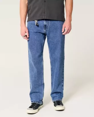 Losse jeans met medium wassing Losse jeans met medium wassing