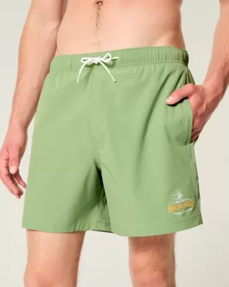 Malibu Beach Graphic Mid-Thigh Volley Zwembroek Malibu Beach Graphic Mid-Thigh Volley Zwembroek