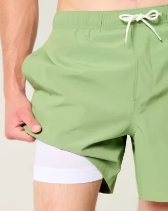 Malibu Beach Graphic Mid-Thigh Volley Zwembroek Malibu Beach Graphic Mid-Thigh Volley Zwembroek