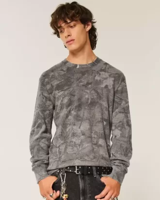 Ontspannen thermisch camouflage-shirt met lange mouwen Ontspannen thermisch camouflage-shirt met lange mouwen