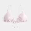 Over-the-shoulder triangelbikinitop met kralen Over-the-shoulder triangelbikinitop met kralen