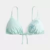 Over-the-shoulder triangelbikinitop met kralen
