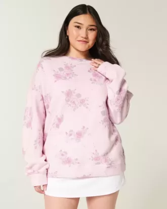 Oversized sweatshirt met strik op de rug Oversized sweatshirt met strik op de rug