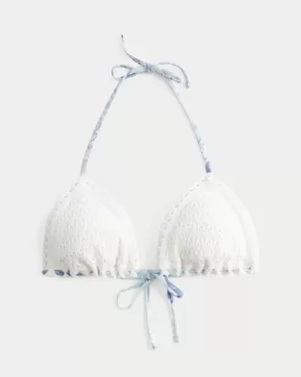 Triangelbikinitop in haakstijl Triangelbikinitop in haakstijl