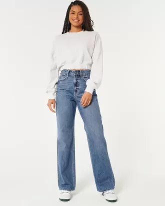 Ultrahoge medium wash baggy jeans Ultrahoge medium wash baggy jeans