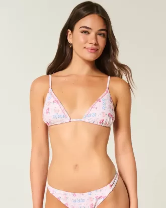Versierde triangelbikinitop Versierde triangelbikinitop